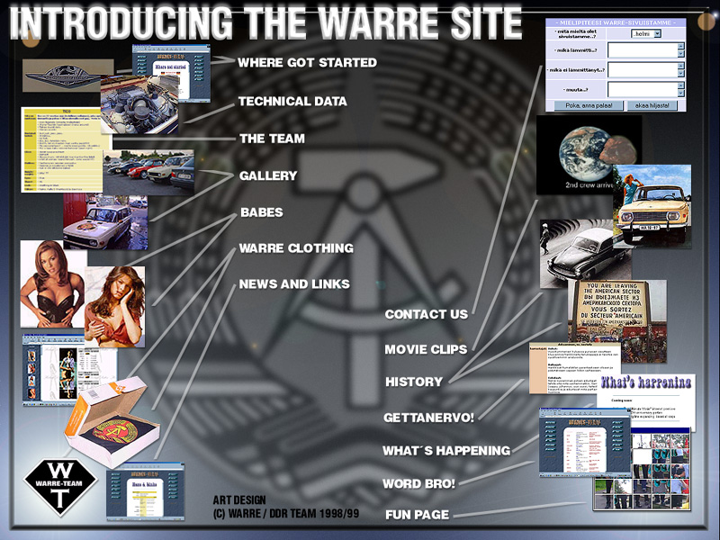 WARRE SITE MAP